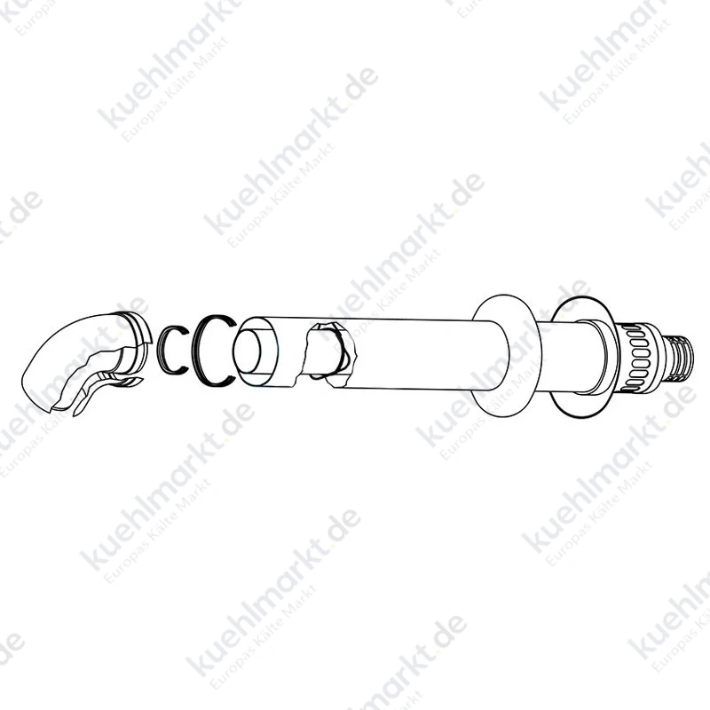 Wandmontierter Rauchgasabzugssatz für Rinnai-Warmwasserbereiter FOT-HX080-007