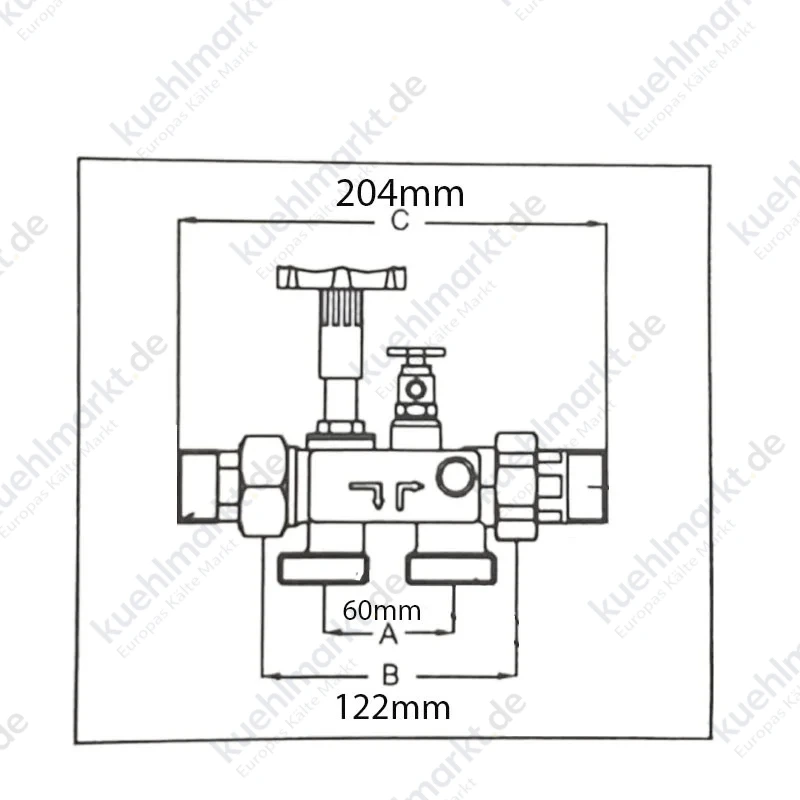 Bwt Ventil CB MULTIBLOCK X 1" für Anschluss von Enthärtern 012615AA