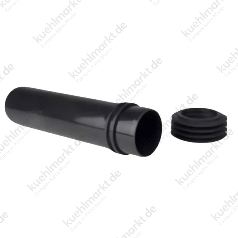 Valsir Anschlussrohr mit Schelle für WC D 45 mm L 195 mm schwarz VS0803202