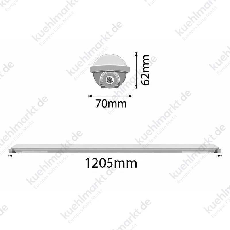 Ledvance Osram Wasserdichte Deckenleuchte Led DAMP PROOF 3TH 33W 4000K 1,2 Meter (2x36) DPE3TH120033840G