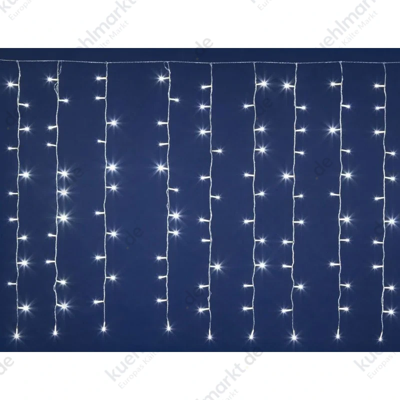 Wimex 144 LED Lichtervorhang Weiß mit Blitzlicht 4501928X