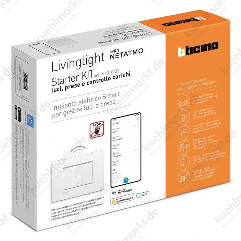 Bticino LivingLight Tech Lichter und Energie Starter KIT N1010KIT