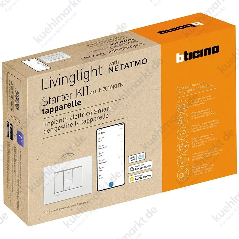 Bticino LivingLight Starter-Kit Weiß N2010KITN