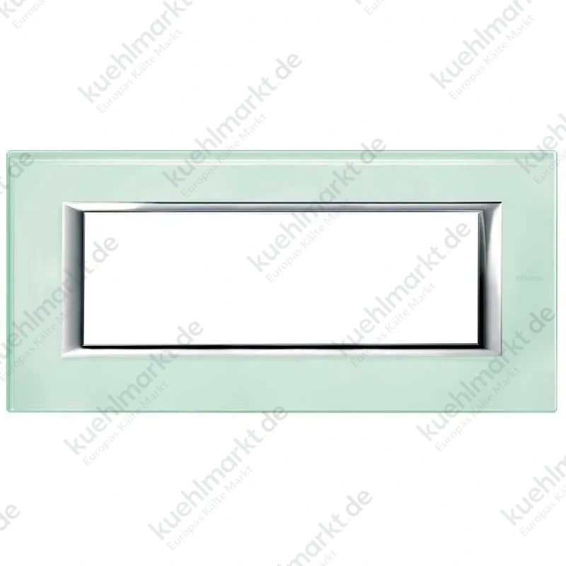 Bticino Axolute Abdeckrahmen 6 Module Farbe Kristallglas HA4806VKA