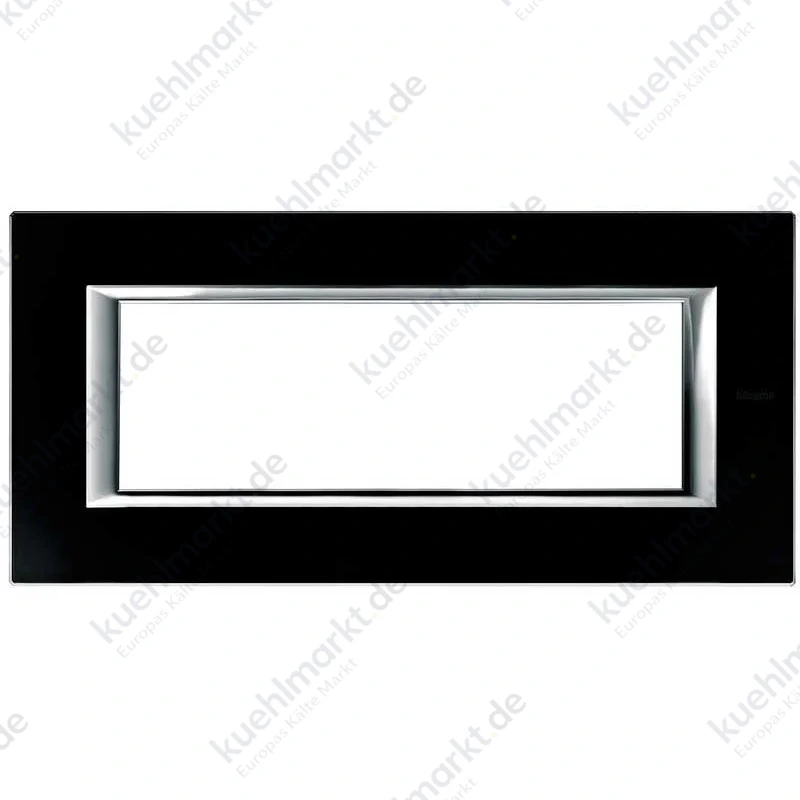 Bticino Axolute Teller 6 Module Glas Schwarz Nacht HA4806VNN