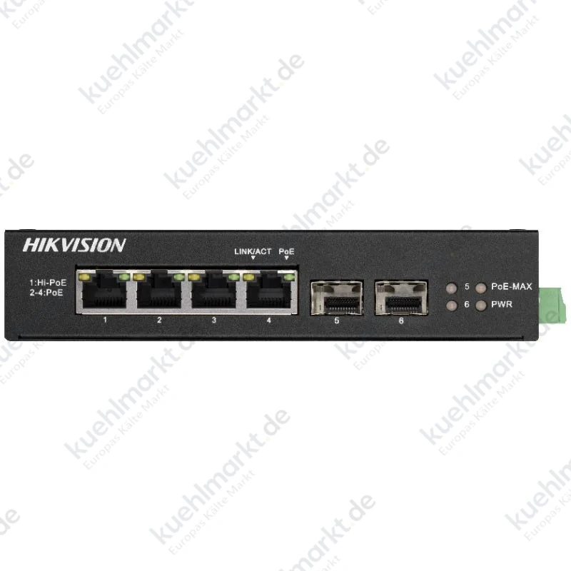 Hikvision DS-3T0506HP-E/HS 4-Ports POE Switch 60W 301801602