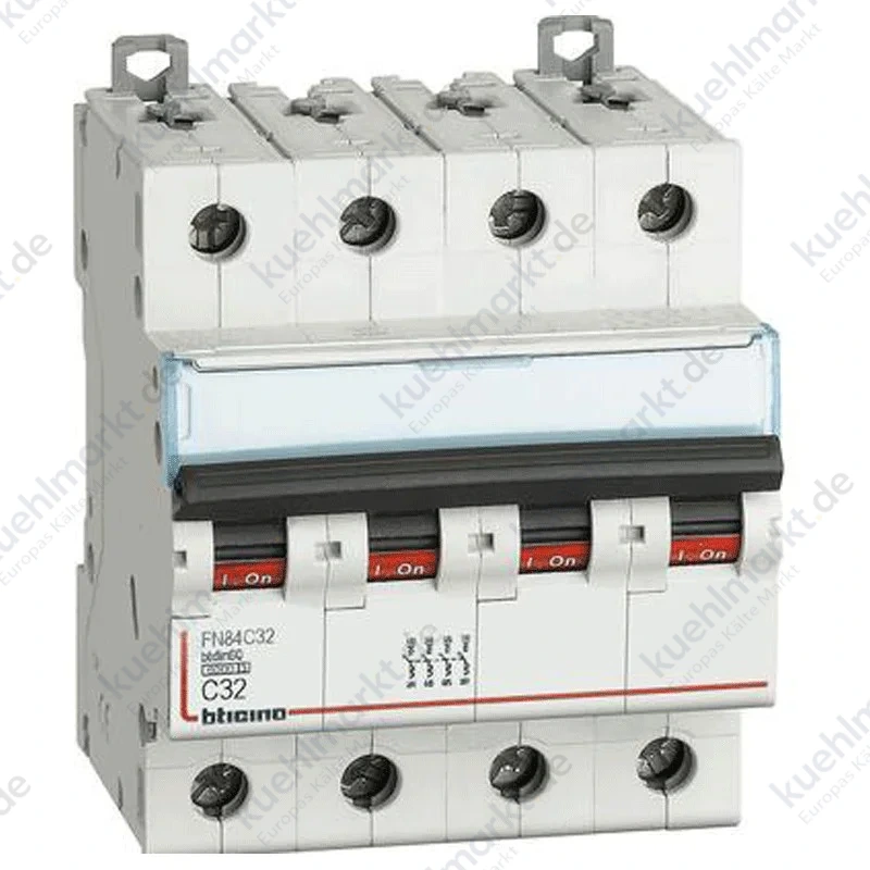 Bticino LS-Schalter 4-polig 32A 6kA Kurve C FN84C32
