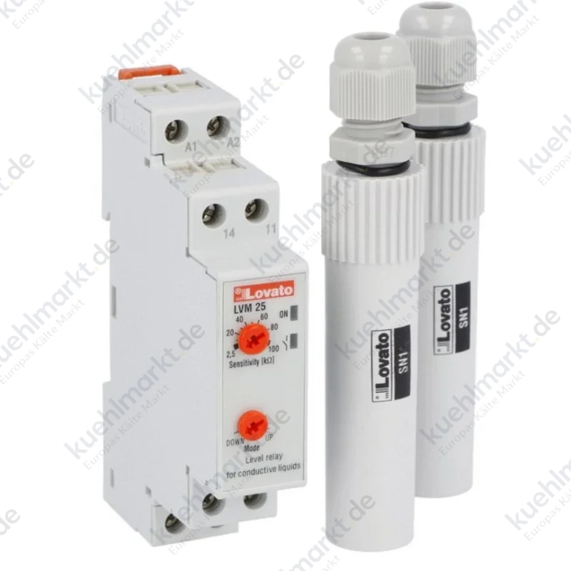 Lovato modulares Niveaurelais-Kit LVM25 240 und 2 SN1-Sonden LVMKIT25