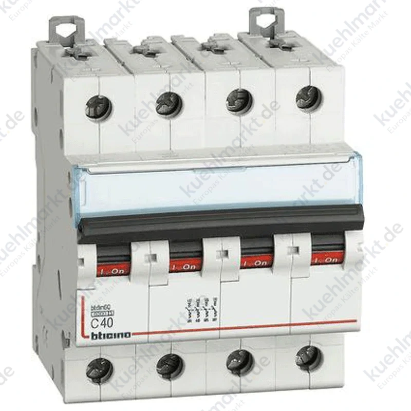 Bticino LS-Schalter 4-polig 6kA 40A Kurve C FN84C40