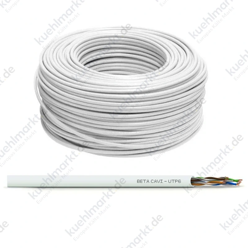 Beta Cavi Netzwerkkabel U/UTP Cat 6 mit blauem LSZH-Mantel 305 Meter
