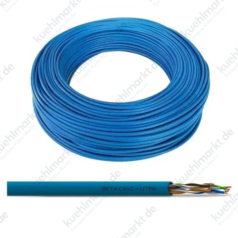 Beta Cavi Netzwerkkabel U/UTP Cat 6A mit LSZH PE Mantel blau 500 Meter