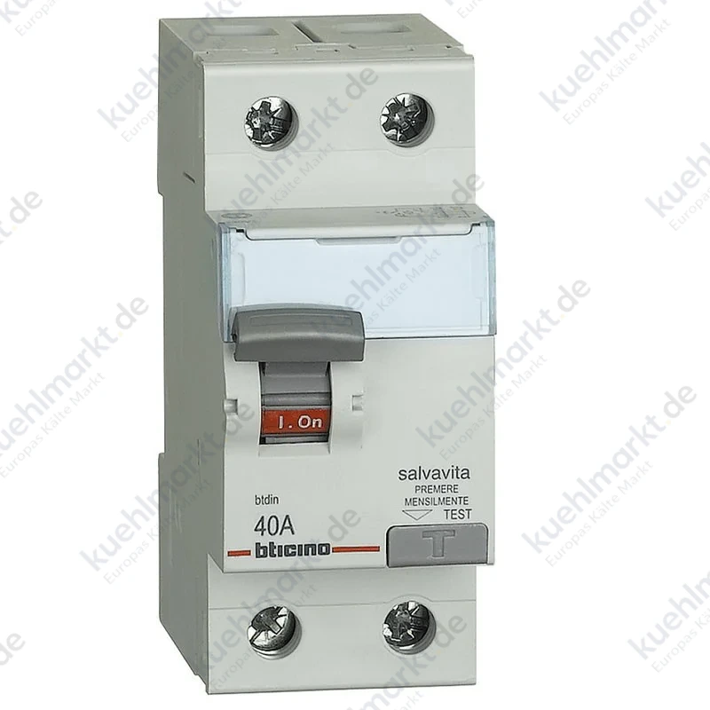 Bticino Fehlerstrom-Schutzschalter 40A 0,03A 2P AC G723AC40