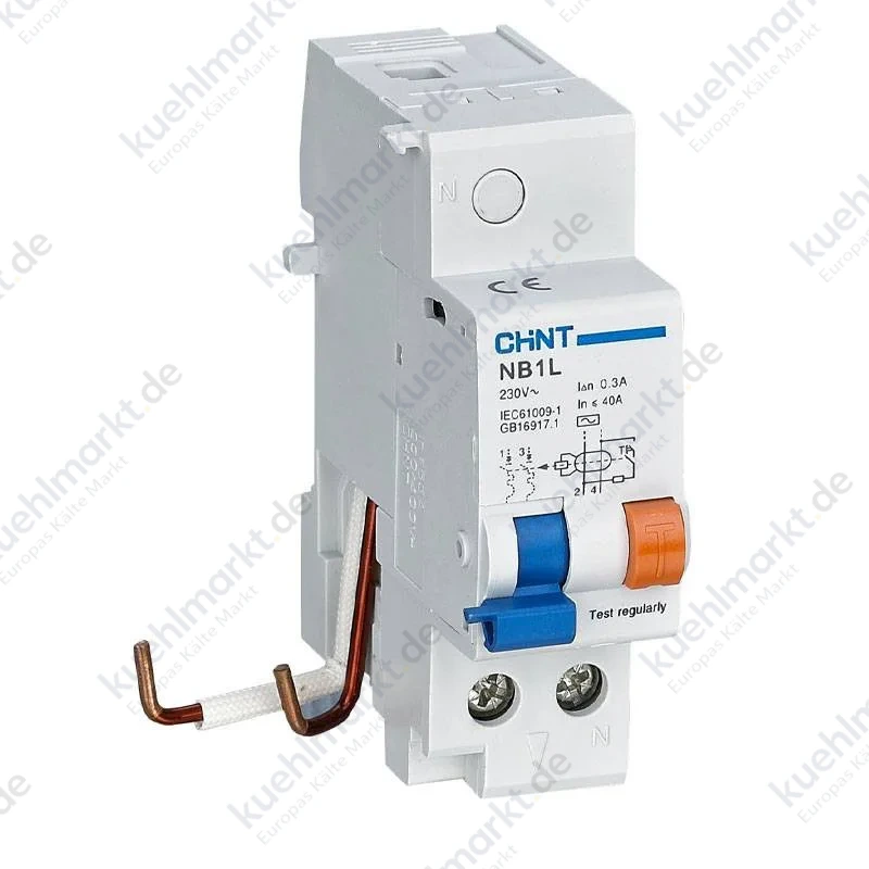 Chint FI-Block NB1L-40 40A 30MA Typ AC 2P 1,5 Module 198374