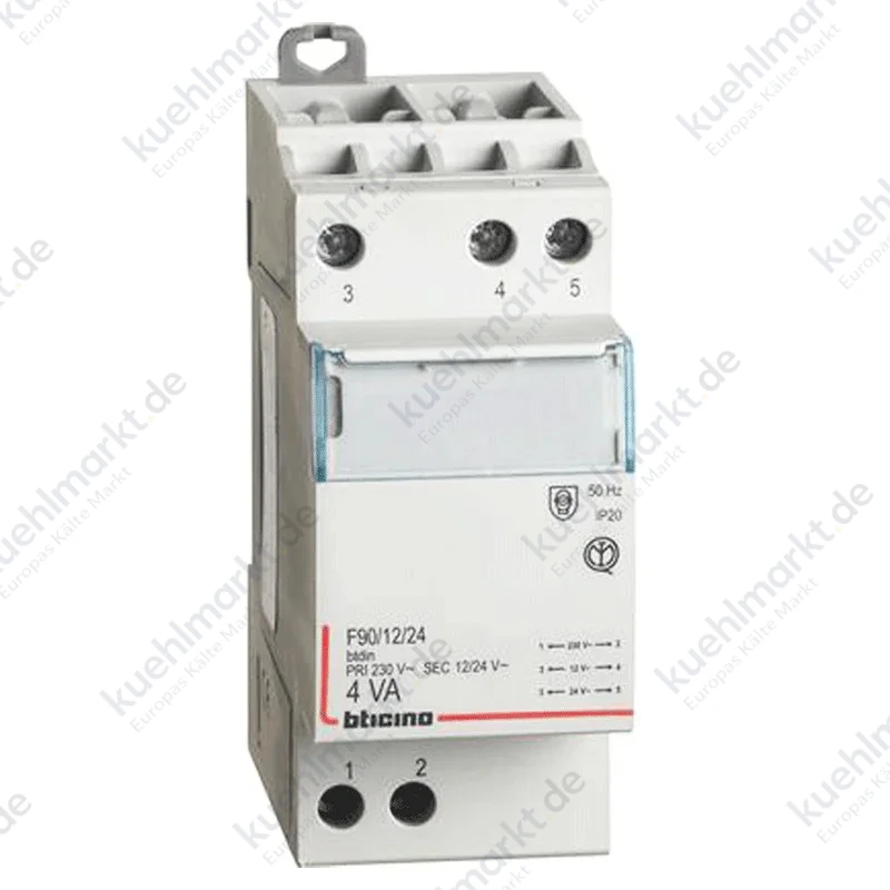 Bticino Einphasentransformator 4A 230V Ausgang 12/24V F90/12/24