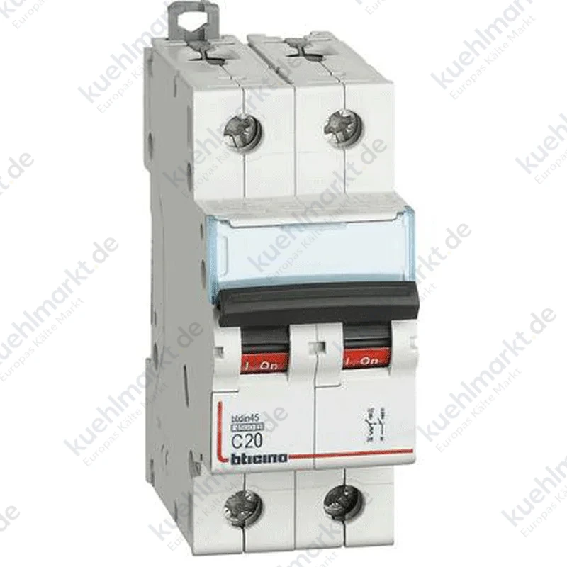 Bticino LS-Schalter 1P+N 20A 2 Module FA81NC20
