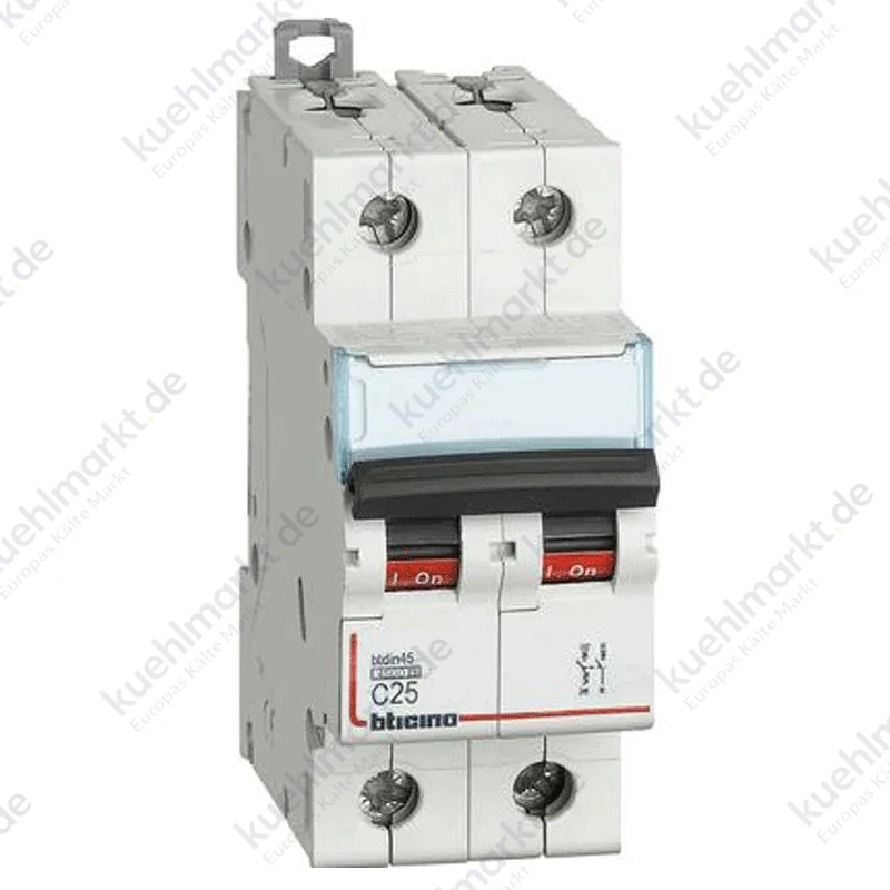 Bticino LS-Schalter 1P+N 25A 2 Module FA81NC25