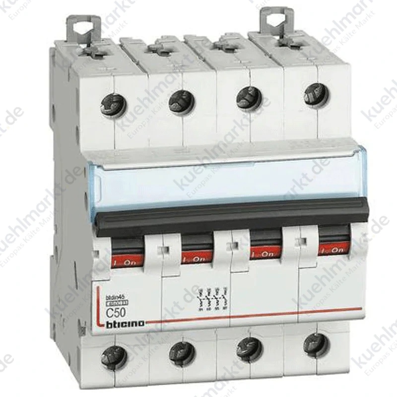 Bticino LS-Schalter 3P+T 50A 4 Module FA84C50