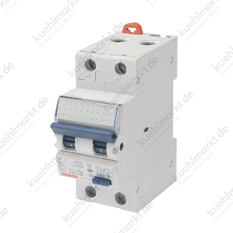 Gewiss FI/LS-Schalter 10A 1P+N 30mA AC 4,5kA 2 Module GW94006