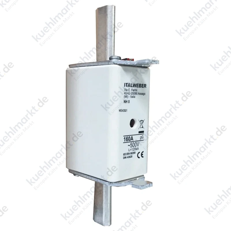 Messersicherung Italweber NH 0 Standardkurve gG 160A 500V 1505160