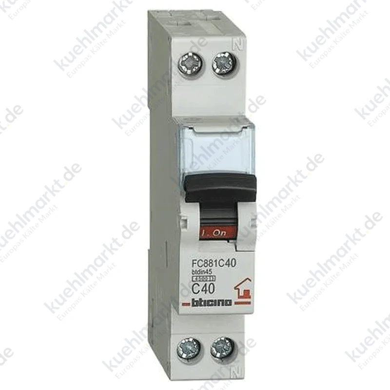 Bticino LS-Schalter 1P+N 40A 1 Modul FC881C40