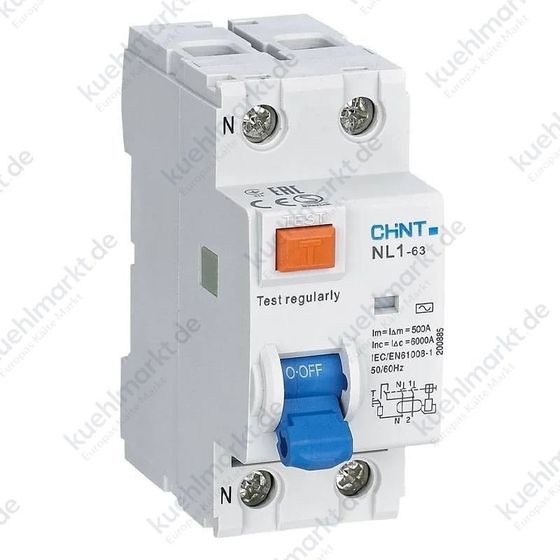 Chint Fehlerstrom-Schutzschalter NL1-63 40A 2P 300MA AC Typ 2 Module 200219
