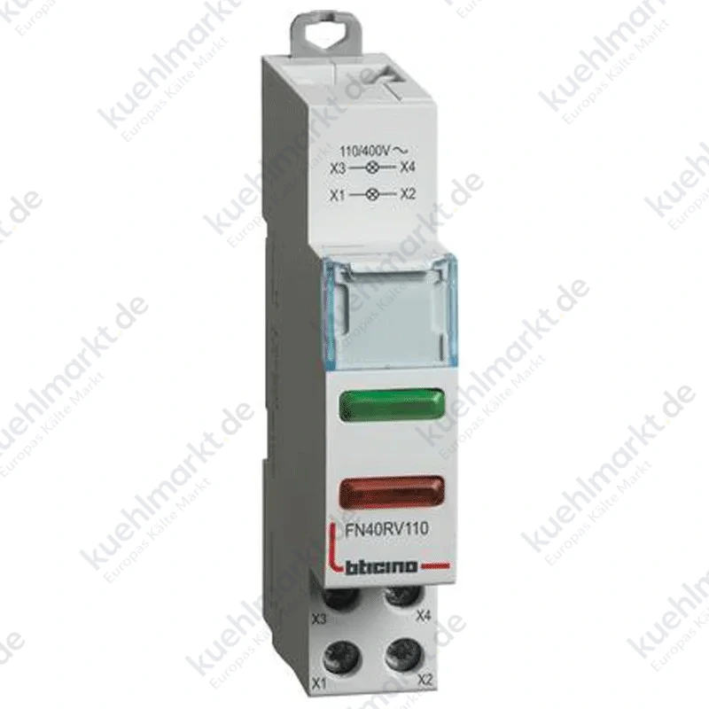 Bticino Kontrollleuchte mit rot/grüner LED 110-400 Vac 1 Modul FN40RV110