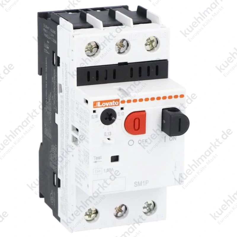 Lovato Motorschutzschalter Int. A 400V 100kA 0,63 bis 1A SM1P0100