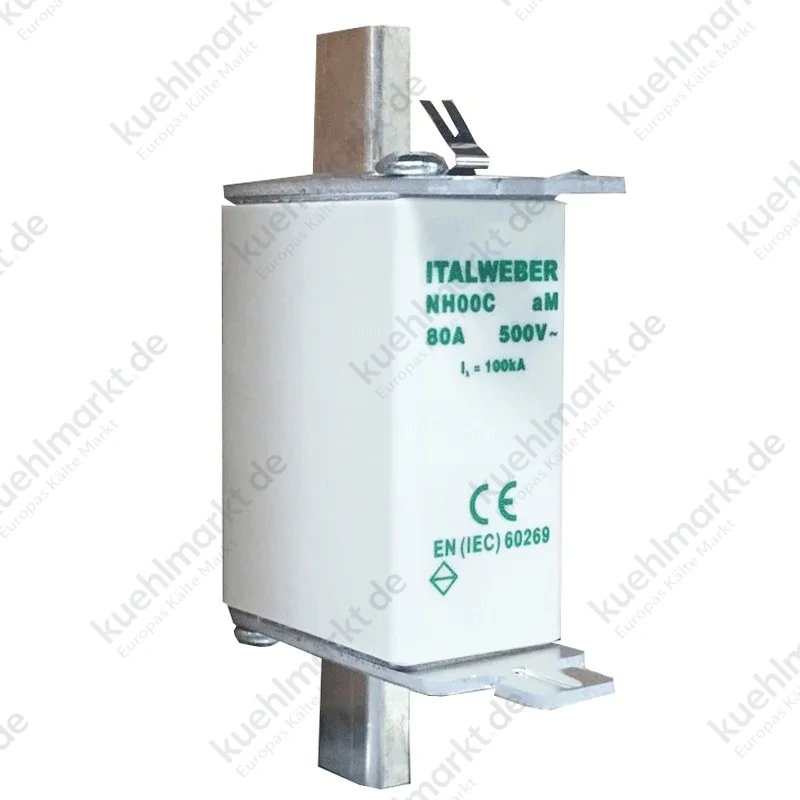 Messersicherung Italweber NH 00C Standardkurve aM 80A 500V 1602080