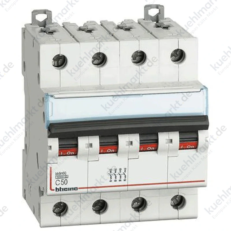 Bticino LS-Schalter 4P 50A 4 Module 6kA FN84C50