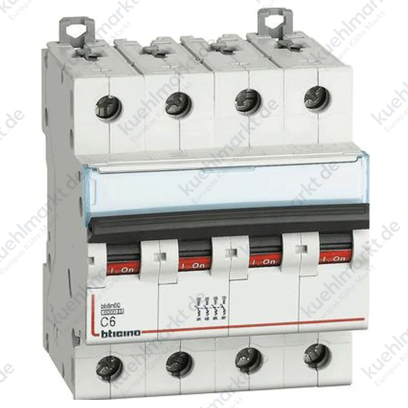 Bticino LS-Schalter 4-6A 4 Module 6kA FN84C6