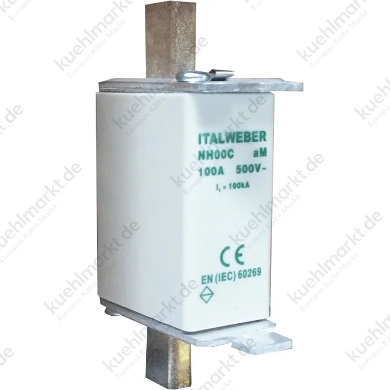 Messersicherung Italweber NH 00C Standardkurve aM 100A 500V 1602100