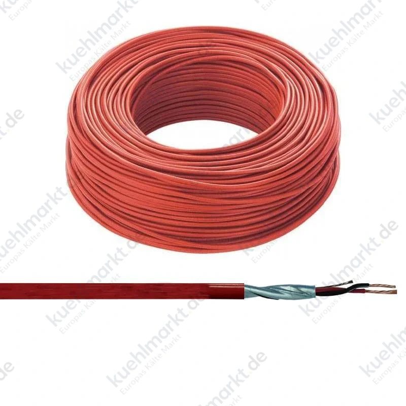 Feuerfestes Kabel PH120 FTE29OHM16 2x1,5 mm² rot 200m