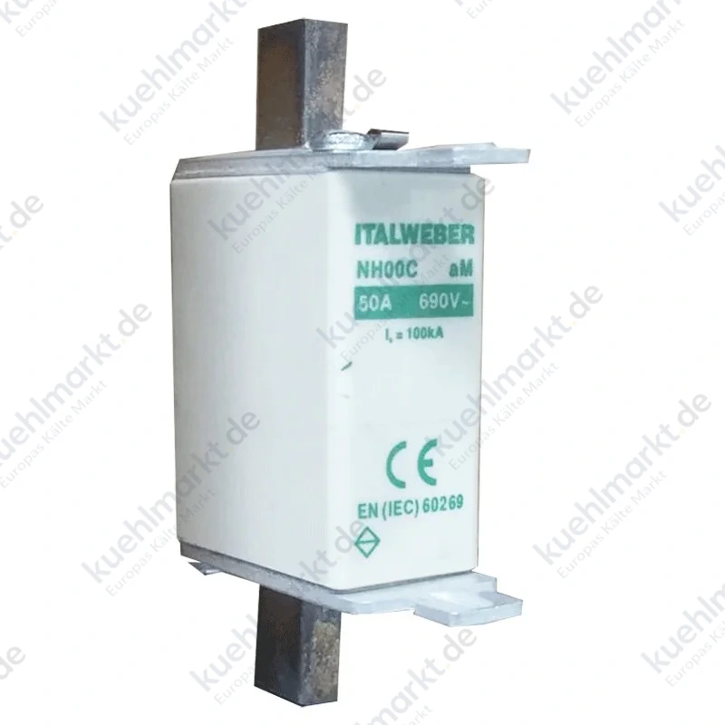 Messersicherung Italweber NH 00C Standardkurve aM 50A 690V 1602050