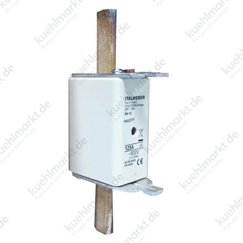 Messersicherung Italweber NH 1C Standardkurve gG 125A 500V 1510125