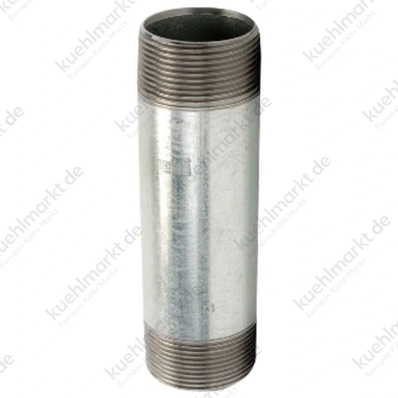 Gebo Rohrdoppelnippel aus Stahl verzinkt mit Gewinde 1/2 x 400 mm 70.400.04V