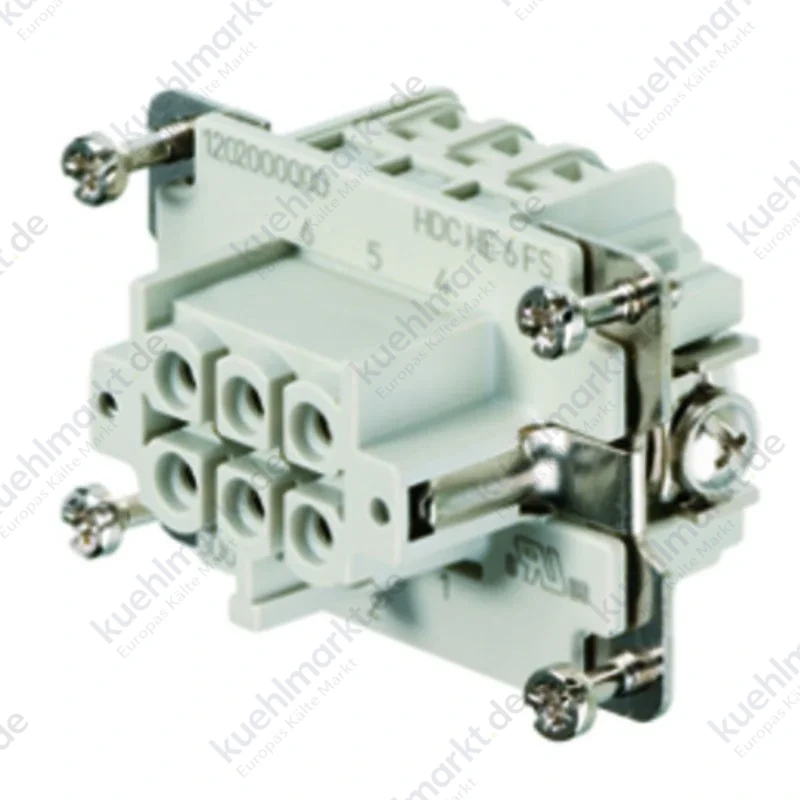 Weidmüller HDC Einbaubuchse 6P+E 24A 500V 1200200000