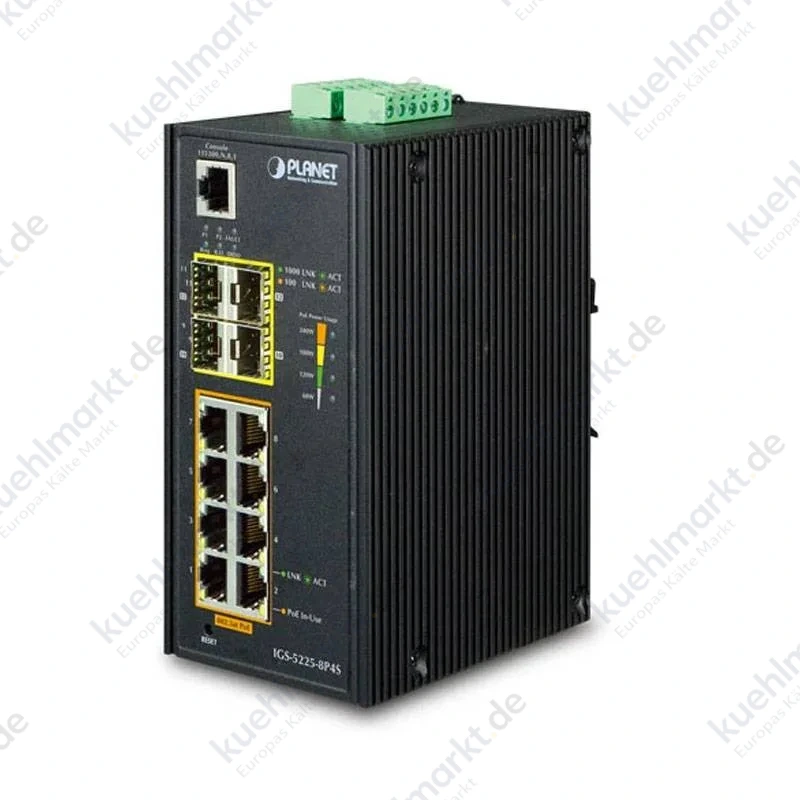 Verteiler 4Power 8 Ports 10/100/1000-T 802.3at PoE + 100/1000-X SFP IGS52258P4S