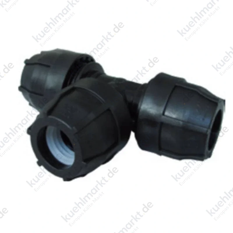 Nupi 90 Grad T-Stück 32 mm Durchmesser aus PE 10KT32