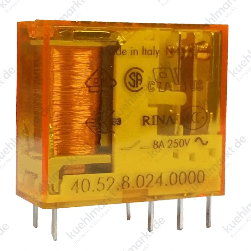 Mini-Relais Finder 2 Wechsler 8A Spule 24VAC abwechselnd 405280240000
