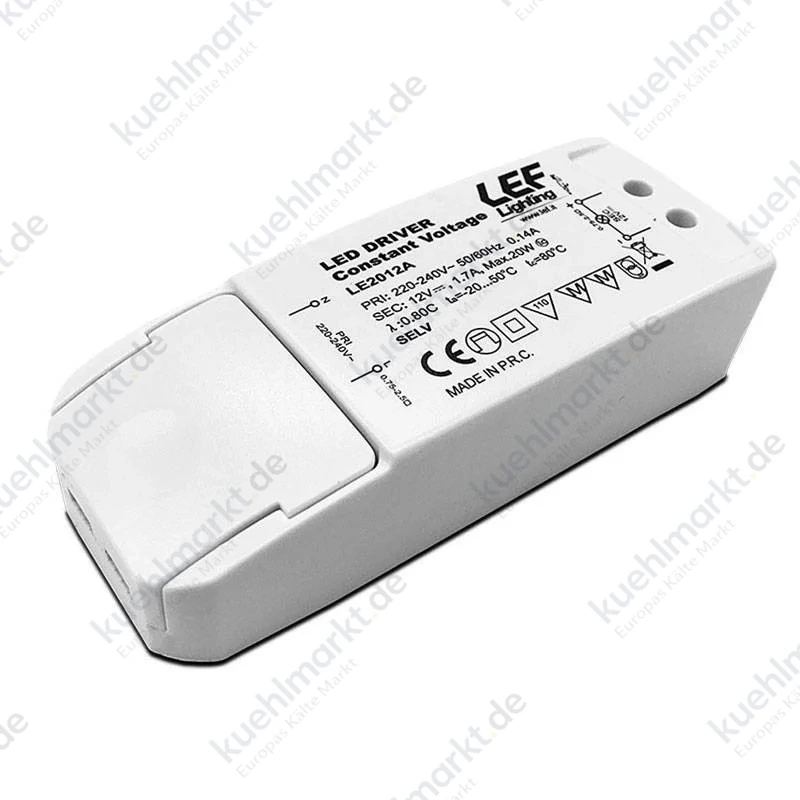 Netzteil für LEF LED Streifen 20W 12VDC Konstantspannung IP20 LE2012A