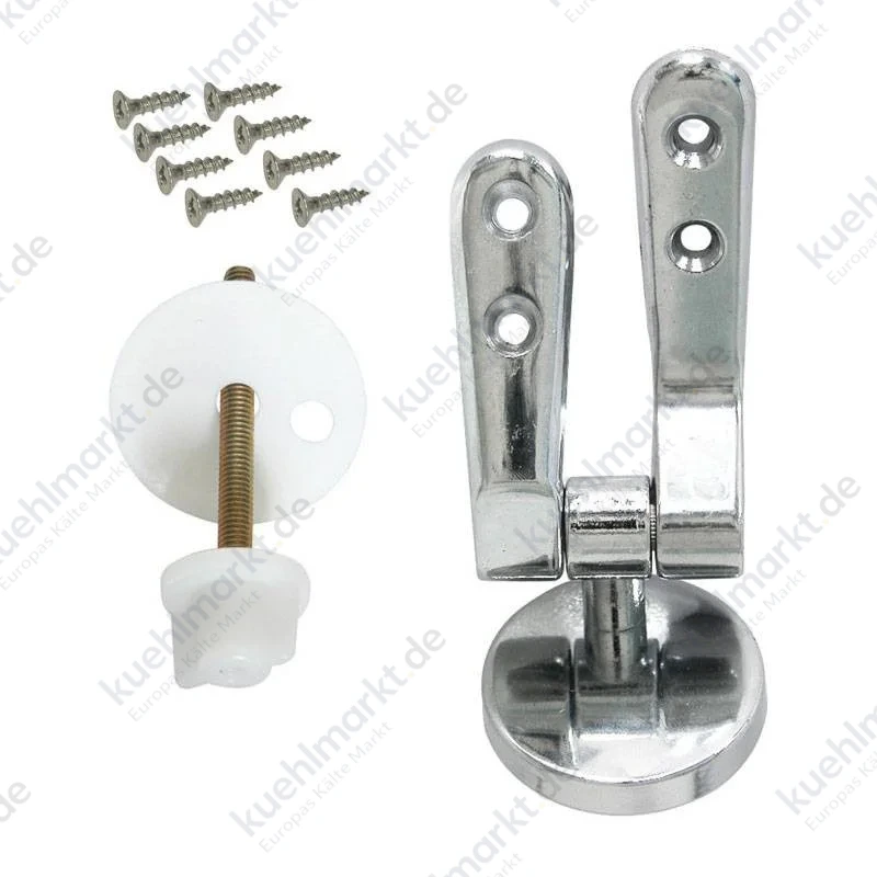 Idroblok WC-Sitz Scharniere mit 8 Schrauben aus Metall 03035001