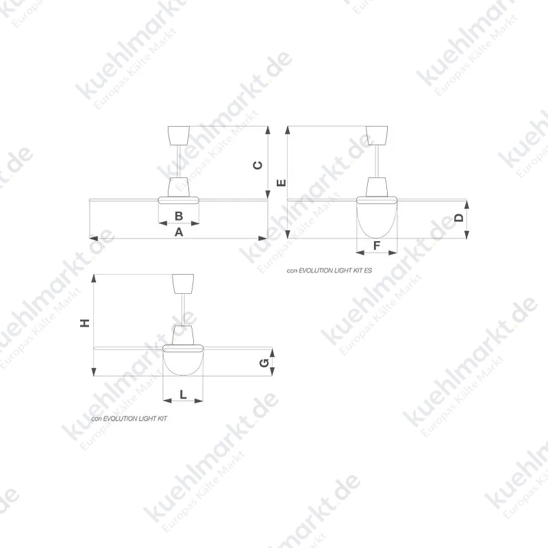 Vortice Deckenventilator Nordik Evolution R 120/48 61751