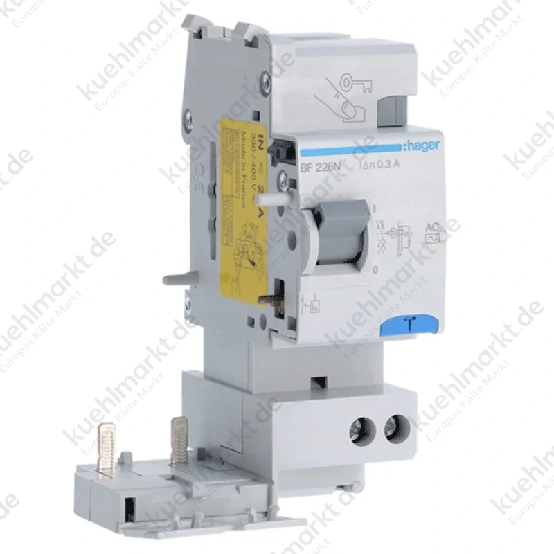 Hager FI-Block 2P 25A 300mA AC 2 Module BF226N