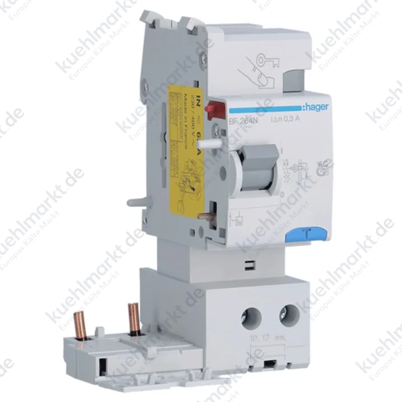 Hager FI-Block 2P 63A 300mA AC 2 Module BF264N
