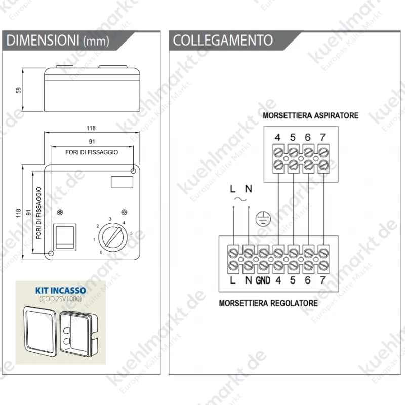 Elicent reversibler Geschwindigkeitsregler 2RV4081