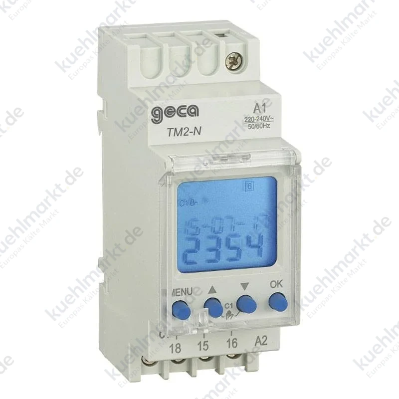 Geca Digitale Zeitschaltuhr TM2-N 1GG/7GG 2-Kanal 32063029