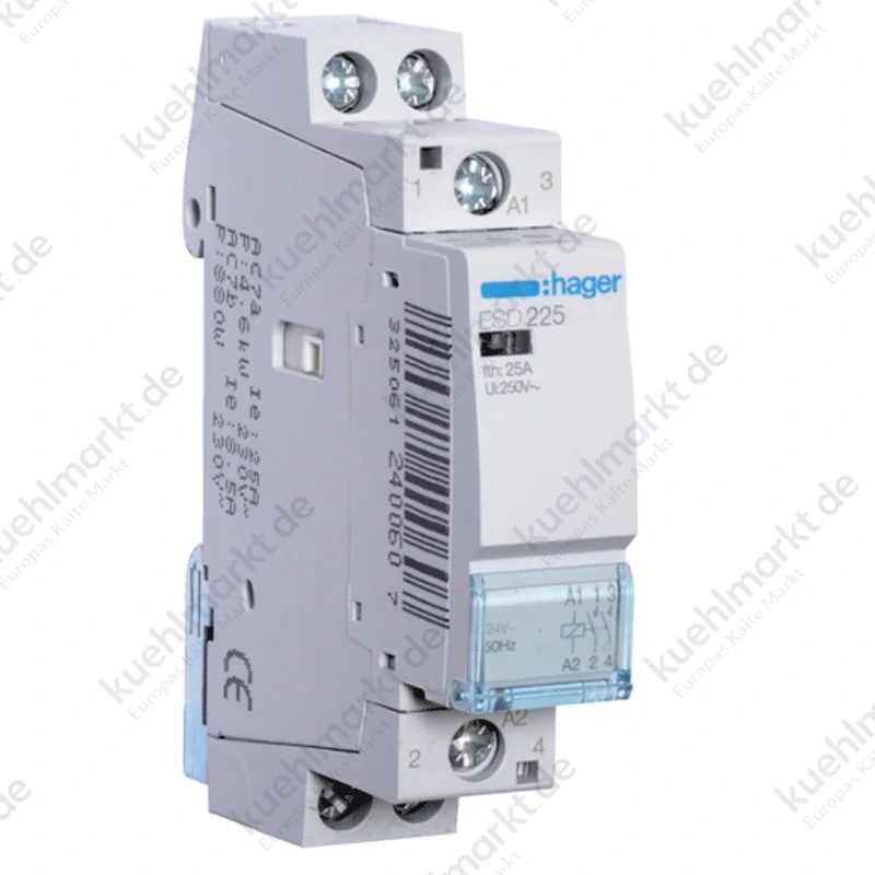 Schütz Hager 25A 2NA 24VAC ECO 1 Modul ESD225