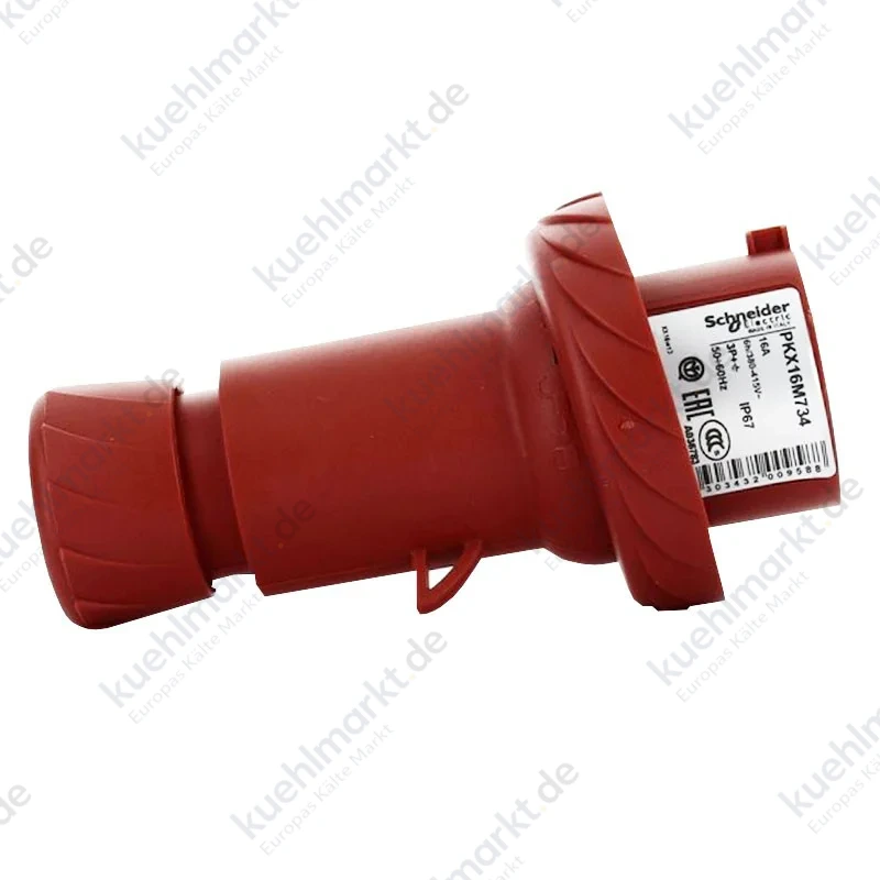 Schneider mobiler Industriestecker 3X16A+T 400V IP67 rot PKX16M734