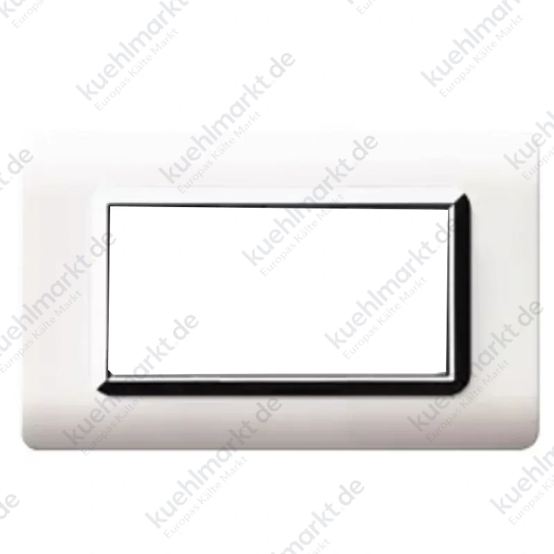 Ave Technopolymer Abdeckrahmen Sistema 44 weiß verchromt 4 Module 44PY04BLC