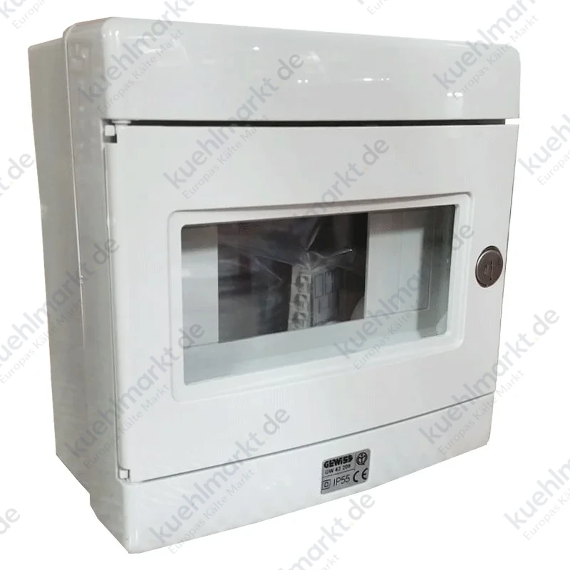 Gewiss wasserdichte Notschalttafel 8 Module EN50022 GW42208